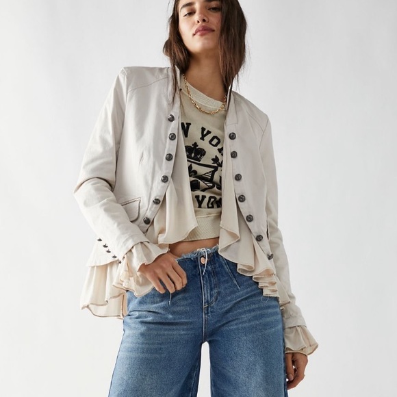 Free People Ruffles Romance Jacket - Picture 2 of 5